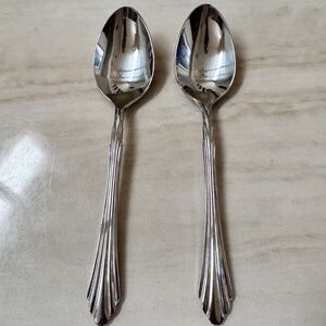 2pc RETRONEU Barrington Stainless Teaspoon 6 1/4” 18/8 Glossy Korea